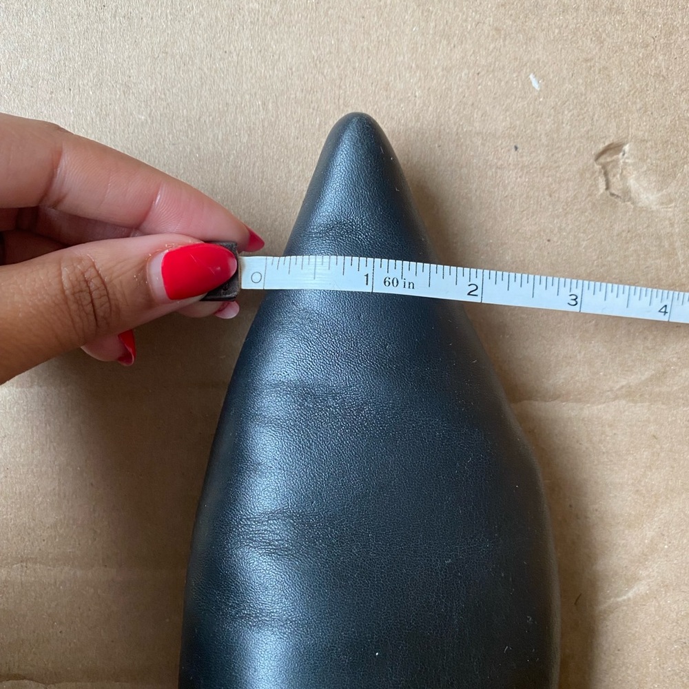 TopShop Black Slip-On Flat Mules | Faux Leather | Women’s EU 38 / US 7.5 - Picture 10 of 11